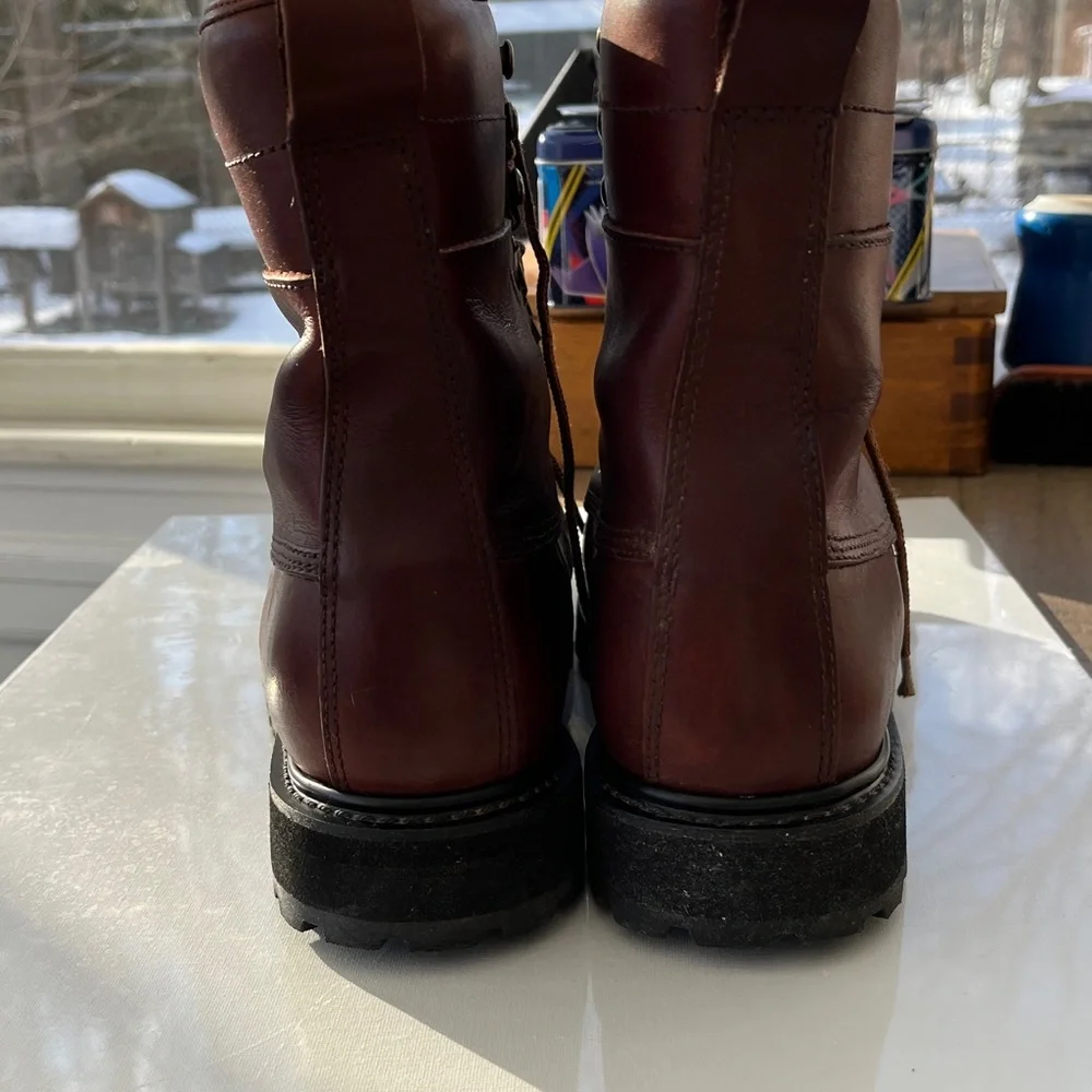 Cabela's Men's Rich Brown Leather Boots - Picture 4 of 12